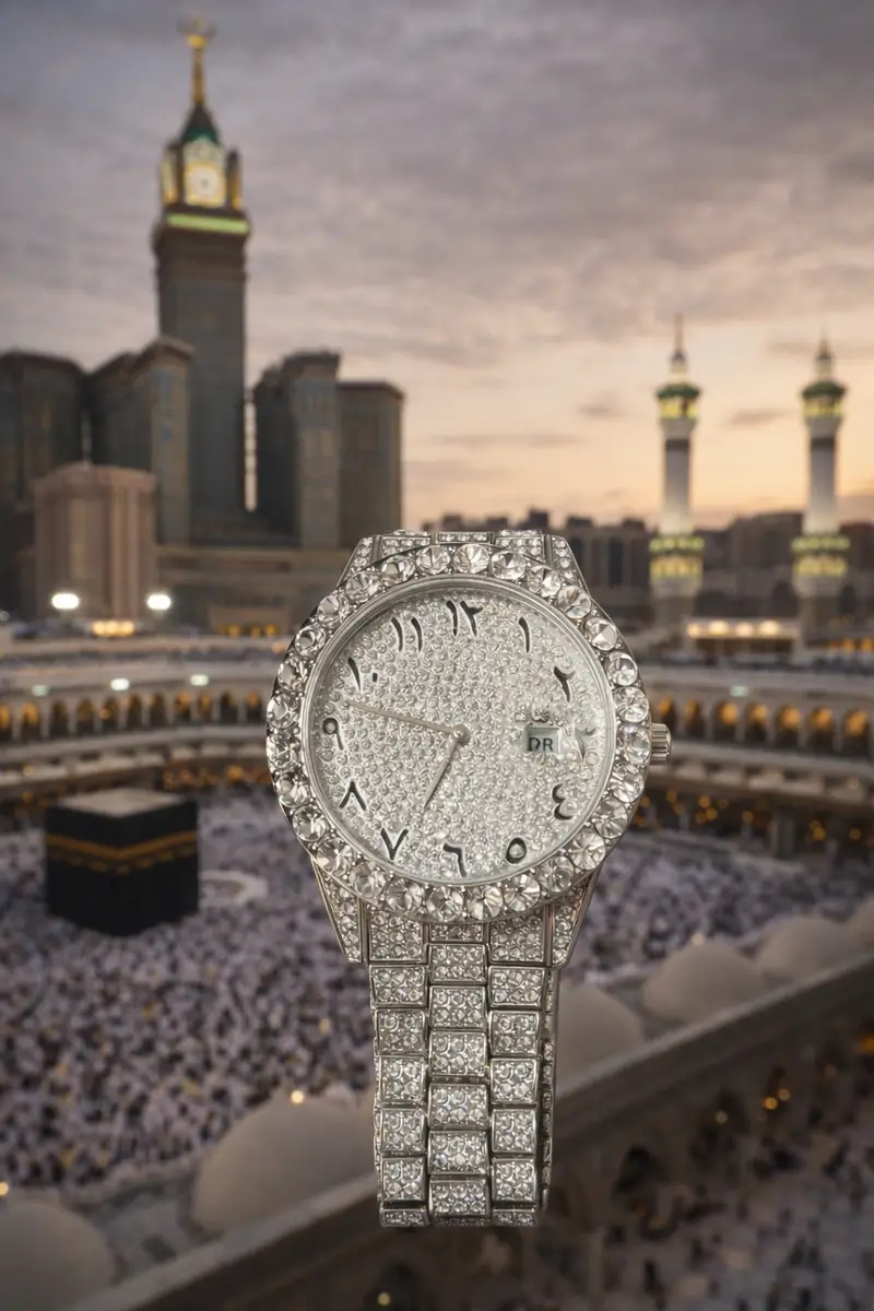 Khrist Silver Analog Stone Studded Watches for Women - Image 15 in Pune